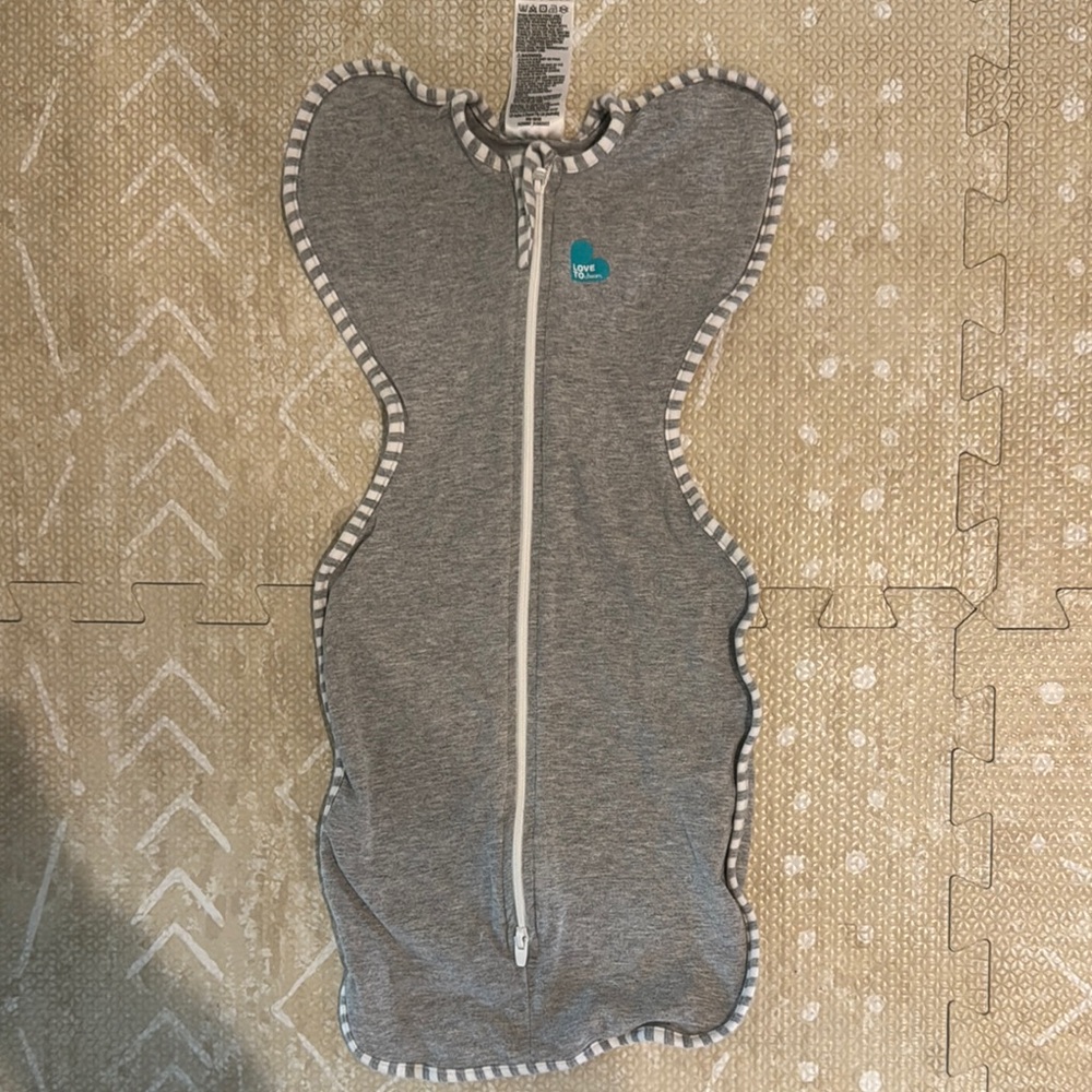 Love to Dream Gray Baby Swaddle with Zipper Size Newborn